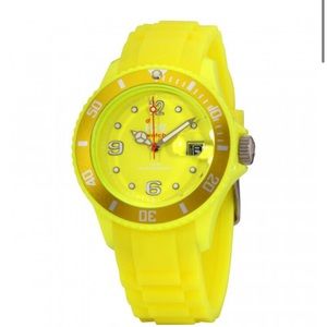 Ice-Watch Yellow Dial Silicone Strap Unisex watch